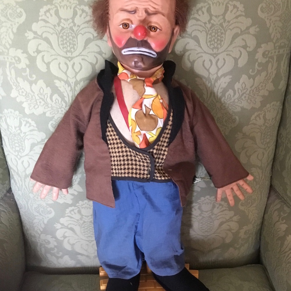 Emmett Kelly’s Willie The Clown 1950’s 22” Collectible Vintage Doll